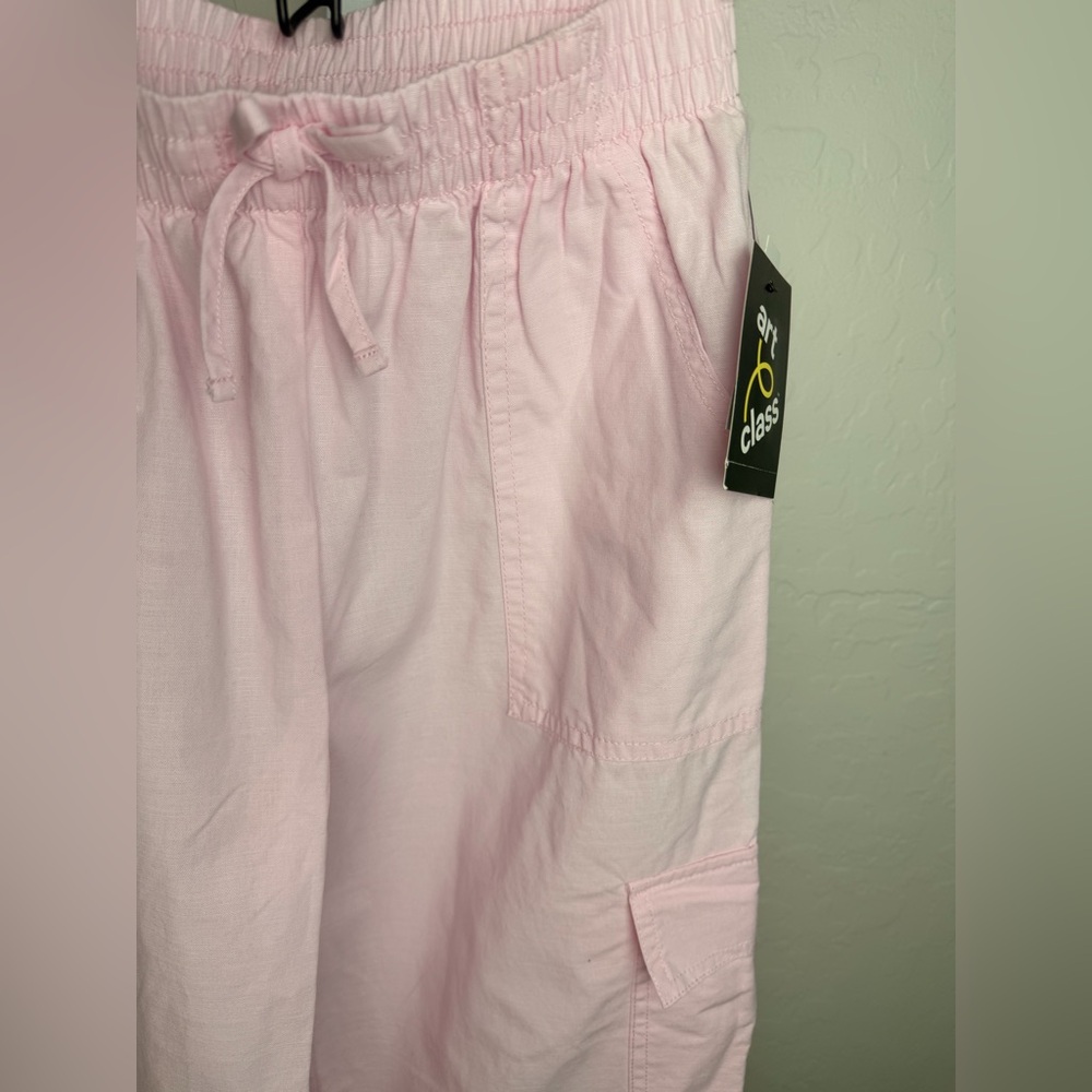 Art Class Girls Pink Cargo Pants Size M (8) Elastic Waist NWT - Picture 2 of 8